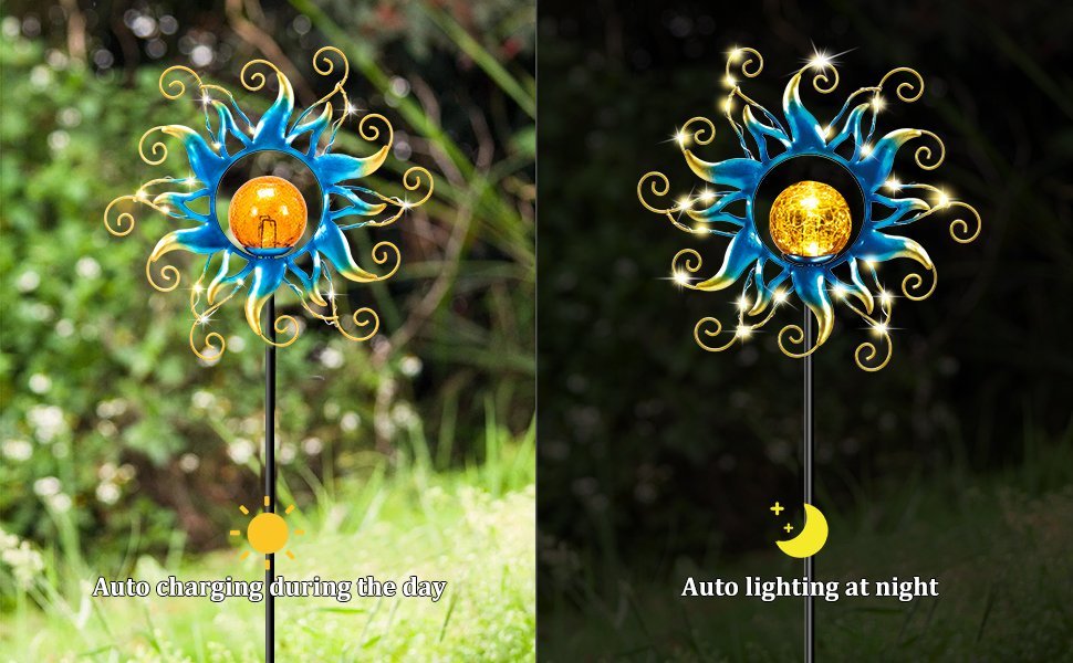 solar yard decor