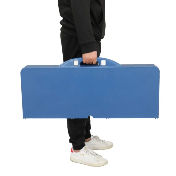 🔥Clearance Price $5.69🔥Foldable Picnic Table Suitcase w/4 Seats Umbrella Hole Chairs Set