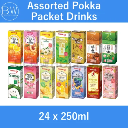 24 x 250ml，🧃Assorted Pokka Packet Drinks【Carton Bundle】(Green Tea/ Lemon Tea/ Oolong Tea/ Peach Tea/ Houjicha/ Chrysanthemum)，🛒Clearance Price $1.99👇